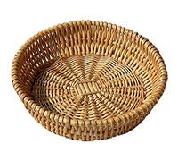 MATTRESS Cesta Tejida a Mano de Mimbre para Servir Alimentos, Pan, Frutas y Verduras - 25 x 8 cm