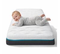 MATTREX | Colchón Cuna Viscoelástico Premium con Doble Funda 115x55x12 - Colchón Cuna Reversible Verano/Invierno - Colchónes Cunas Certificado Oeko-Tex con Tejido Aloe Vera