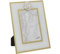 Maturi 460024 Marco de Fotos de Cristal con Detalles de Diamantes, Dorado, 6 x 8-Inch / 15 x 20cm