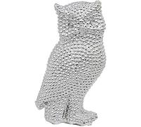 Maturi - Adorno de búho con Forma de Cresta de Plata (18 cm)