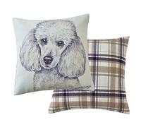 Maturi Cojín de Asiento Relleno con Imagen de Acuarela de Perro caniche Miniatura, 43 x 43 cm