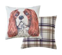 Maturi Cojín de Asiento Relleno con Imagen de Acuarela de Perro El Rey Caballero Carlos, 43 x 43 cm