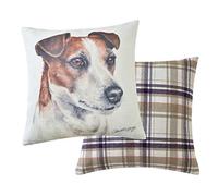 Maturi Cojín de Asiento Relleno con Imagen de Acuarela de Perro Jack Russel, 43 x 43 cm