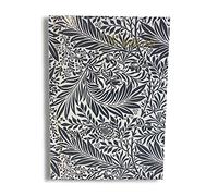 Maturi Cuaderno de tapa dura A5, diseño William Morris Larkspur con detalles de lámina dorada y acabado brillante