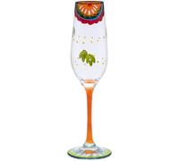 Maturi Flauta de champán pintada a mano, 220 ml, en caja de regalo
