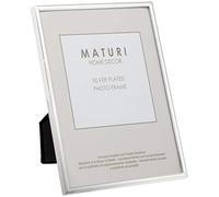 Maturi Marco de fotos plateado - Borde fino 13 x 18 cm