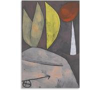 Matvsd Kohecs Famosa pintura de lienzo de Paul Klee, Paul Klee《Untitled》Pósteres estéticos de arte mural Grabados abstractos para decoración de salón 50x75cmx1 sin enmarcar