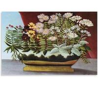 Matvsd Kohecs Flores de poesía de Henri Rousseau Póster y grabados Paisajismo Arte mural de Henri Rousseau Pintura para el hogar 40x65cm Sin marco