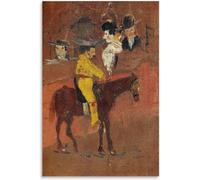 Matvsd Kohecs Le Petit Picador Jaune de Pablo Picasso Póster e impresiones Arte mural de Pablo Picasso Cuadro de lienzo vintage para decoración de oficina 40x60cm Sin marco