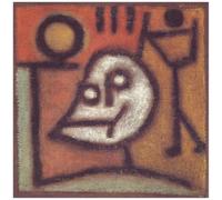 Matvsd Kohecs Póster abstracto de Paul Klee Arte mural《Muerte y abeto》Pintura en lienzo Paul Klee imprime una imagen estética para decoración del salón 40x40cmx1 sin marco