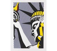 Matvsd Kohecs Póster de Roy Lichtenstein, I love Liberty Wall Art Roy Lichtenstein Prints Pop Painting Canvas Moderno para decoración de pared de oficina 40x65cm sin marco
