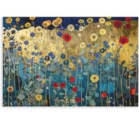 Matvsd Kohecs Póster floral estilo Gustav Klimt y estampados paisajes nuevos Cuadro de Gustav Klimt pintura en lienzo para decoración del hogar 40x60cm sin marco