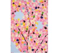 Matvsd Kohecs Puntos rosa amarillo claro de Damien Hirst Pintura de lienzo Arte abstracto mural Grabados y póster de Damien Hirst para decoración del hogar 30x45cm sin marco