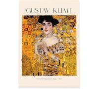 Matvsd Kohecs Retratos de Adele Bloch por Gustav Klimt Póster y Grabados Arte Abstracto de Pared Gustav Klimt Pintura en Lienzo para Decoración de Cuadros del Hogar 30x45cm Sin Enmarcar