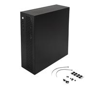 Matx ITX Mini PC Case de Acero Construcción USB2.0 Soporte de Ventilador de enfriamiento Dual SSD HDD Case de computadora pequeña para la configuración de Juegos Office en casa