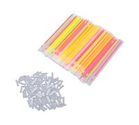 Matybobe 100 PCS Flexible Glow Sticks Set Bright Light Sticks para (100