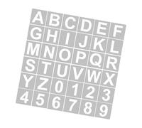 Matybobe 62 Piezas de 5 Pulgadas de Letras y Plantillas de Número Reutilizables Plantillas de Alfabeto Lavables Mascota para el Medio Ambiente para la Decoración del (36pcs y 3 pulgadas)