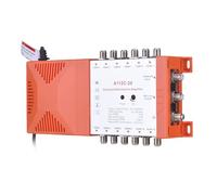 Matybobe Amplificador de Distribución de 12 Vías para Señales de Radio de TV Terrestres SAT de MATV de Interior con el Bucle IRS a Través de 20dB Gane de (Enchufe de la UE 230V)