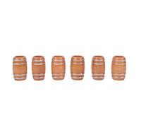 Matybobe Barriles de Madera en Miniatura Vintage Retro Hechos a Mano (6