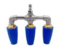 Matybobe Boquilla Triple 4000PSI Rotativa de Alta Eficiencia para Lavado de