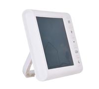 Matybobe Color de Reloj Digital Inalámbrico LCD Temperatura Exterior Monitor de Humedad de la Estación Meteorológica Termómetro Portátil Termómetro Electrónico Calendario Estación de
