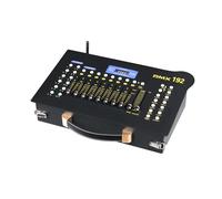 Matybobe Controlador de Iluminación de Escenario Consola DMX 192 Controlador Luz DJ Cazador Escenas Pantalla LCD 184 (1 Enchufe europeo)