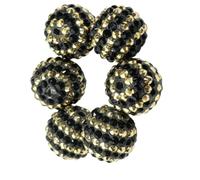 Matybobe Cuentas de Rino 20mm, Juego de 5 para Creación Joyería y (Gold
