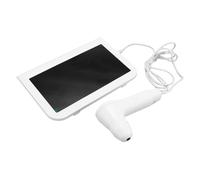 Matybobe Detector de Cuero Cabelludo, Lente Recargable 50X 200X, Visor de Folículos Pilosos para Uñas, Pelo, Piel, Puntos Negros (Enchufe europeo)