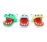 Matybobe Juego de 3 Juguetes para Morder los Dientes y los Dedos, Lindo Juego de Animales Dibujos Animados para 1-4 Jugadores, Plástico, Seguro y Duradero, 8,5 X 5, X 4 Cm (Un Mini