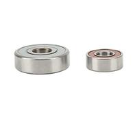 Matybobe Kit de Rodamientos de Alternador 949100 4370 9491004370 949100-4370 2 Piezas Soporte Estable Aleación Aluminio Grande y Pequeño Fricción Reducida con 17x52x16 Mm 15