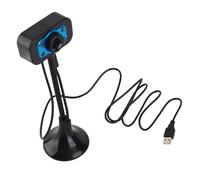 Matybobe Manual de Alta Definición Enfoque USB Cámica Web de Transmisión USB con Micrófono de Luz LED para la Cámara de Transmisión de PC de la Computadora