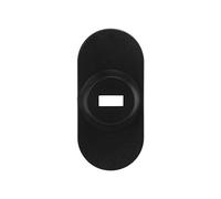 Matybobe Placa de Anclaje para Ordenador Portátil, Cerradura de Seguridad Adhesiva Protectora Negra para Monitores Tabletas, Material Pom 1,65x1,18 Pulgadas