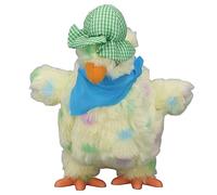Matybobe Pollo de Peluche Eléctrico Bailando para Niños, Pone 3 Huevos con Sonido y Música, Material de Felpa Corto Suave, Ideal para Diversión Familiar (30cm)