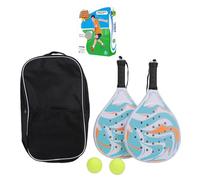 Matybobe Raqueta de Pádel Raqueta de Tenis Pádel ABS Ligero Distribución Equilibrada del Peso Pro EVA Agarre Ergonómico con Juego Tenis para Principiantes Depor (Naranja)