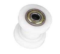 Matybobe Rodillo Tensor de Cadena Tensor de Rodillo Cadena Polea Rueda Guía Reemplazo Universal Mini Bicicleta con Rodamiento Bolas Resorte Acero para Doodle (Blanco)