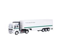 Matybobe Semi Camión de Juguete con Contenedor Extraíble, Camión de Juguete, Coche Transporte, Modelo 1:48, Semirremolque, Tractor, Remolque, Cuerpo Desmontable, 10 RU (contenedor Blanco)