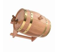 Matybobe Vintage Madera de Roble Madera Barril de Vino Whisky Ron Puerto Dispensador Soporte Hecho a Mano Contenedor Licor para la Decoración la Barra del Hogar (tal vez)