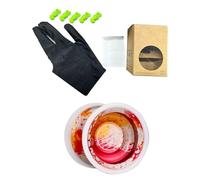 Matybobe Yoyo Profesional, Rendimiento Estable con Diseño en Forma de H, Rodamiento Rápido, Incluye Guante, Cuerdas y Manual para Competencia de Trucos Deportivos Al Aire , Bola Yoyo (Rojo Amarillo