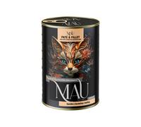 Mau Paté y Filete - pato con arándanos rojos y melisa para gatos esterilizados, 400 g