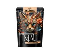 Mau Paté y Filete - pato con arándanos rojos y melisa para gatos esterilizados, 12x85 g