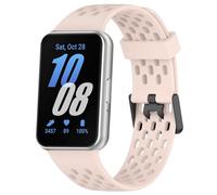 Maucoray Correa de reloj compatible con Samsung Galaxy Fit 3 SM-R390, correa de silicona transpirable, accesorio deportivo de repuesto para hombres y mujeres, Silicona