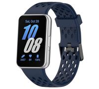 Maucoray Correa de reloj compatible con Samsung Galaxy Fit 3 SM-R390, correa de silicona transpirable, accesorio deportivo de repuesto para hombres y mujeres, silicona