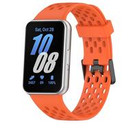 Maucoray Correa de reloj compatible con Samsung Galaxy Fit 3 SM-R390, correa de silicona transpirable, accesorio deportivo de repuesto para hombres y mujeres, Silicona