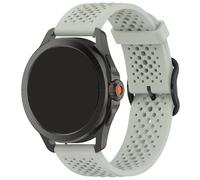 Maucoray Correa de reloj de 20 mm compatible con Amazfit GTS4 Mini/GTS 3/GTS 2/GTS 2e/Bip 3/GTS, para Garmin Forerunner 158/55/245/645, correa de silicona transpirable, talla única, Acero inoxidable,