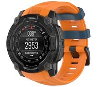 Maucoray Correa de reloj para Garmin Instinct 3 AMOLED/SOLAR 45 mm/50 mm, correa de silicona suave deportiva transpirable de repuesto para reloj Baracelet, 45MM, Silicona, No es una piedra preciosa