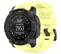 Maucoray Correa de reloj para Garmin Instinct 3 AMOLED/SOLAR 45 mm/50 mm, correa de silicona suave deportiva transpirable de repuesto para reloj Baracelet, 45MM, Silicona, No es una piedra preciosa