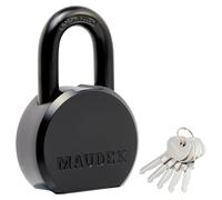Maudex® PML65 Candado para uso intensivo: candado alta seguridad con arco de aleación de boro, diseño resistente a la intemperie y 5 llaves de latón. Para cobertizos, puertas
