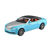 Mauetas de fundición a presión 1:24 For El Modelo De Automóvil Rolls-Royce Dawn Simulación Automóvil Deportivo Convertible Aleación Sonido Retroceso Coleccionables(Blue with Box)