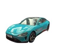 Mauetas de fundición a presión 1:24 For Modelo Coche Superdeportivo Xiaomi Su7 Juego Modelos Coche Aleación con Simulación Cola Flor Coche Colección Coleccionables(SU7 Ultra Blue)