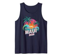 MAUI 2026 Vintage Vacay Travel Vacay Vacation, Ideal para Todas Las niñas Camiseta sin Mangas
